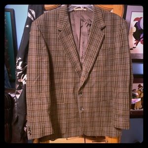 Men’s brown and green vintage corduroy blazer